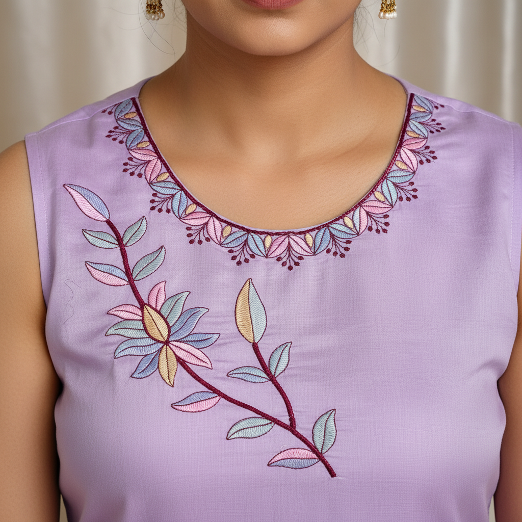 Neckline Close-up