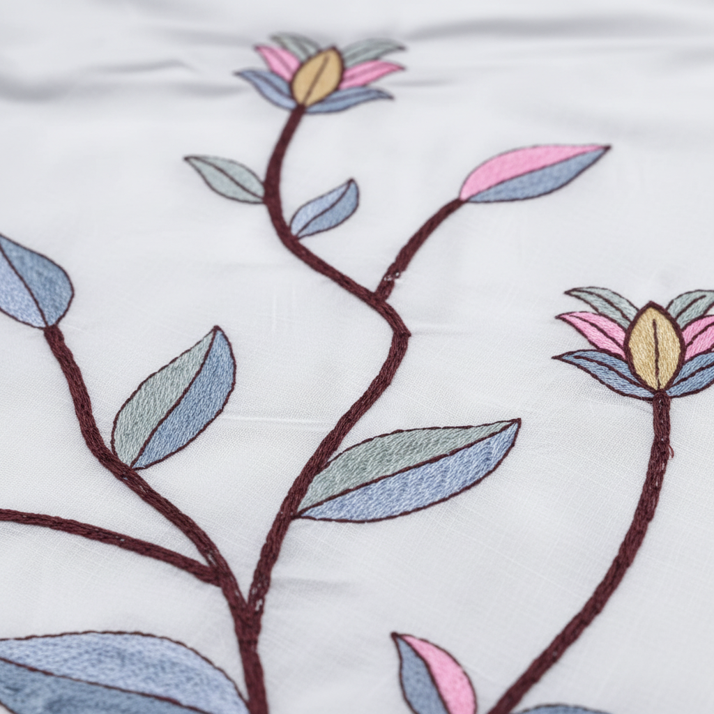 Pastel Kurti - Embroidery Closeup